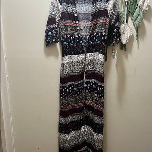 Bohemian Maxi Dress - Multicolor